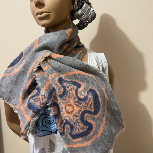 Echarpe mixte croisee