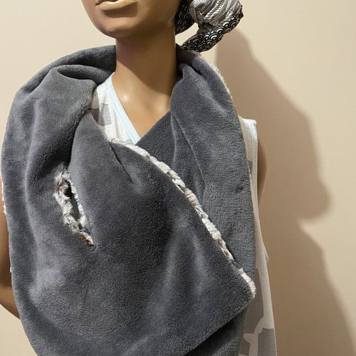 Echarpe mixte croisee