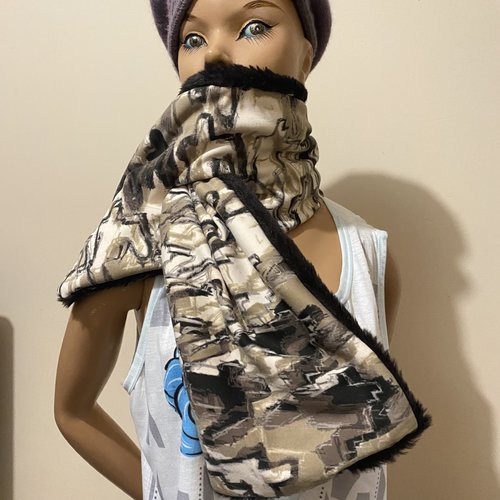 Echarpe mixte croisee