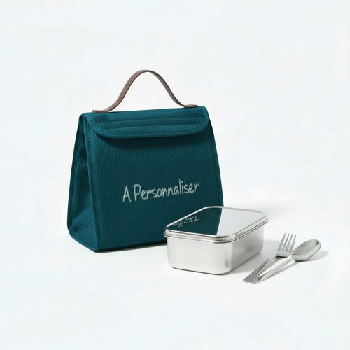 Glaciere isotherme en velours bleu