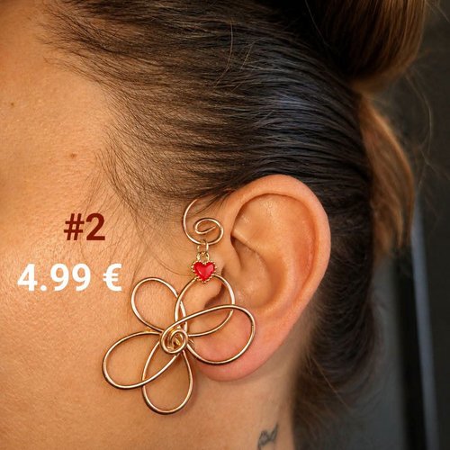 Manchette d'oreilles fleur