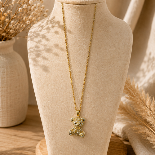 Collier pendentif ours