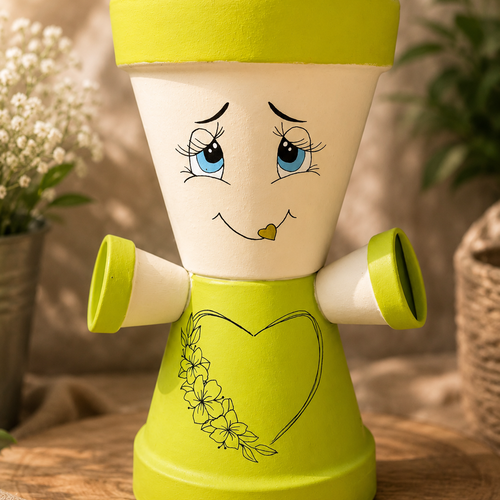 Bonhomme pot de fleur