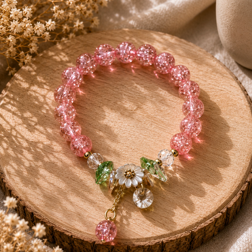 Bracelet de perle avec fleur