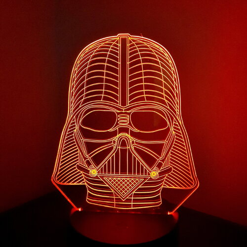 Veilleuse lampe 3d dark vador - star wars - une idée cadeau originale !