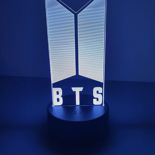 Veilleuse lampe 3d bts - une idée cadeau originale !