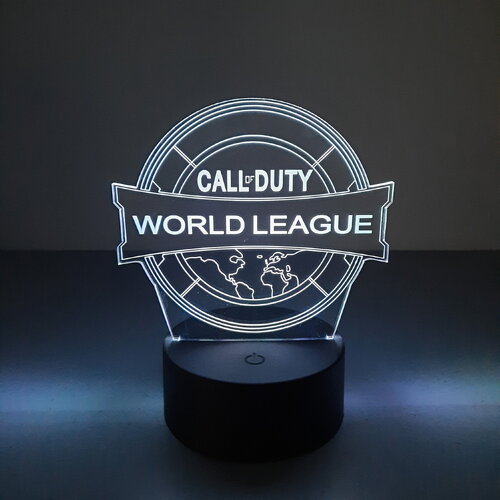 Veilleuse lampe 3d en acrylique inspiré du logo &quot;call of duty&quot; - une idée cadeau originale !