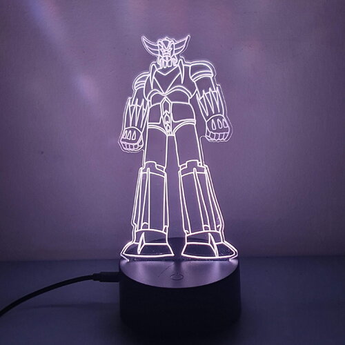 Illuminez vos rêves avec goldorak : veilleuse 3d acrylique – l'idée cadeau parfaite !