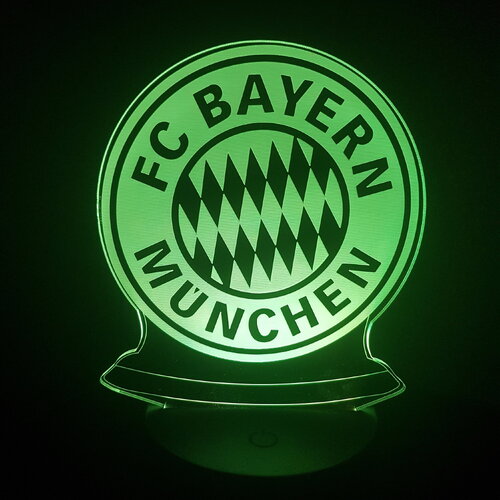 Veilleuse lampe 3d illustrée bayern munchen - une idée cadeau originale !