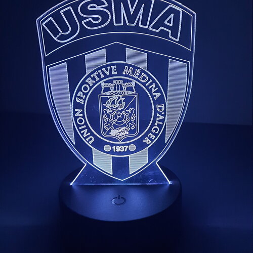 Veilleuse lampe 3d usma - un souvenir unique pour les fans algériens !