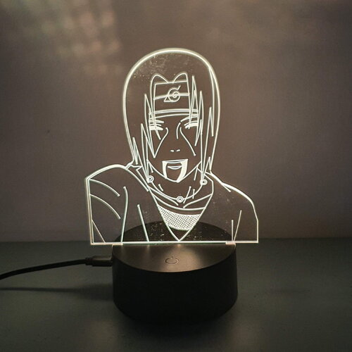 Veilleuse lampe 3d en acrylique inspiré de itachi - idée cadeau originale !