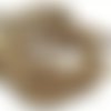 X 120 perles 5 mm bois coco beige marron 