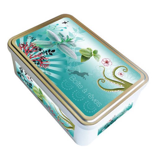 Boite Rectangulaire Boite A Reves Tons Turquoises Rangement Vide Poches Boite A Biscuits Un Grand Marche