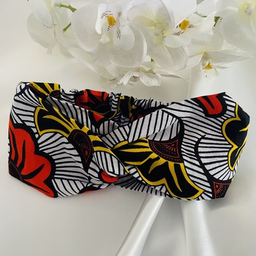 Headband bandeau cheveux torsadé en wax