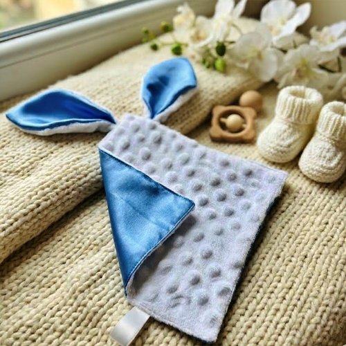 Doudou douceur bleu