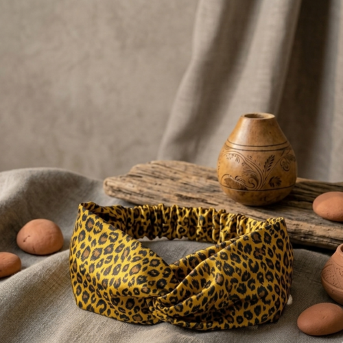 Headband bandeau cheveux torsadé en wax