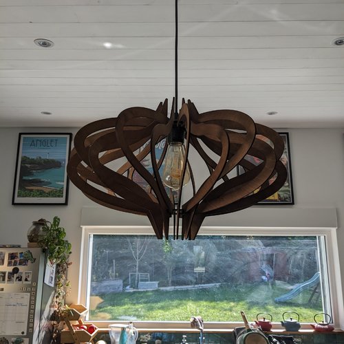 Suspension en bois