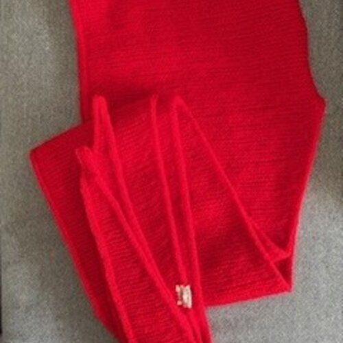 Echarpe-capuche rouge