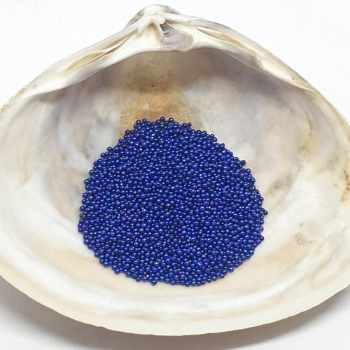 13 grammes de micro billes bleues marines