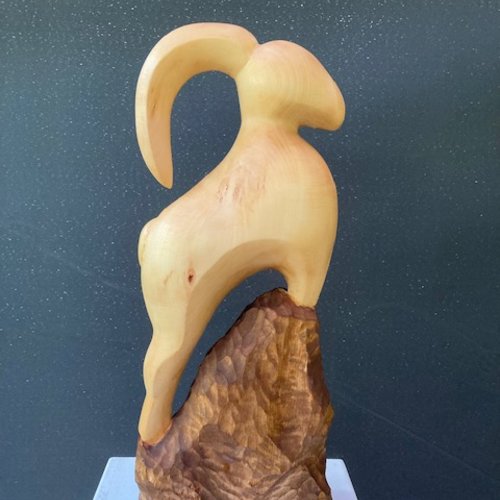 Sculpture bouquetin des alpes
