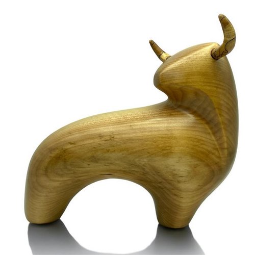 Taureau en bois