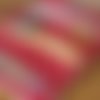 Trousse / pochette à bijoux de voyage en tissu coton rouge imprimé pois blancs jaune bleu vacances dentelle 