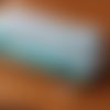 Trousse maquillage / toilette / bijoux / crayons / école / écolier en coton petit pan bleu turquoise orange fluo rose