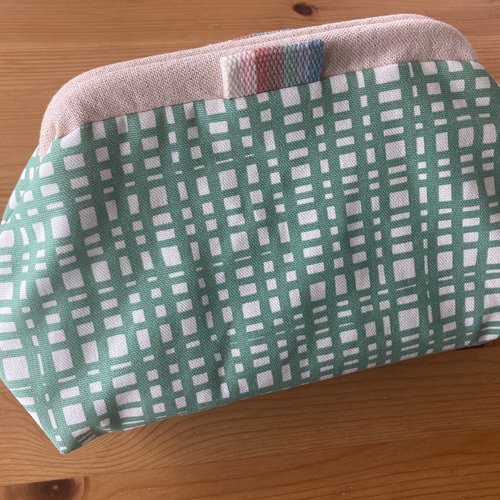 Sac à projet tricot, trousse toilette, petit format, châle, produits beauté, lingerie, cadeau, femme, fille, tricot