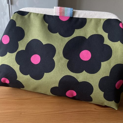 Sac à projet tricot, trousse toilette, grand format, châle, produits beauté, lingerie, cadeau, femme, fille, tricot