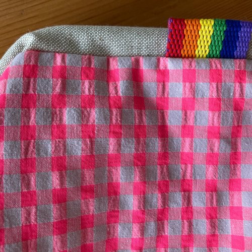 Sac à projet tricot, trousse toilette, petit format, châle, produits beauté, lingerie, cadeau, femme, fille, tricot