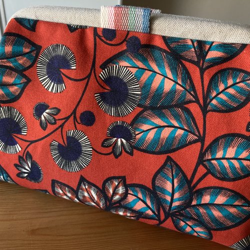 Sac à projet tricot, trousse toilette, format moyen, châle, produits beauté, lingerie, cadeau, femme, fille, tricot