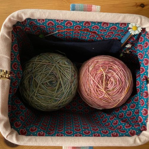 Sac à projet tricot / trousse toilette
