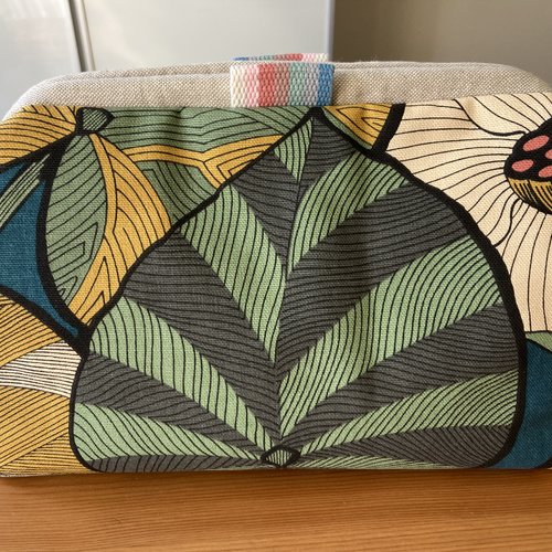 Sac à projet tricot, trousse toilette, format moyen, châle, produits beauté, lingerie, cadeau, femme, fille, tricot