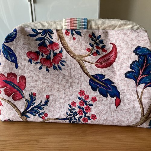 Sac à projet tricot, trousse toilette, format moyen, châle, produits beauté, lingerie, cadeau, femme, fille, tricot