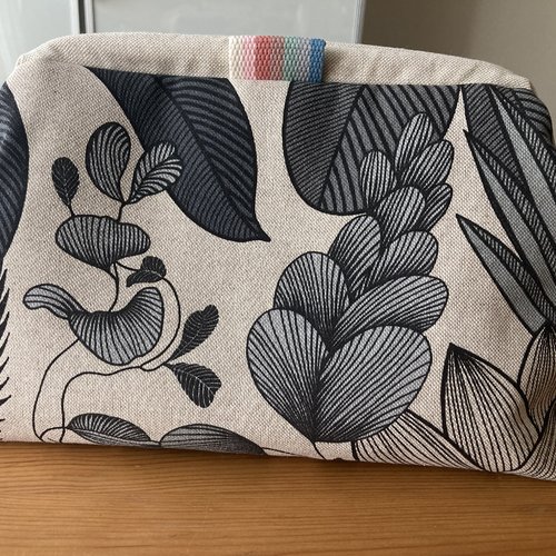 Sac à projet tricot, trousse toilette, grand format, châle, produits beauté, lingerie, cadeau, femme, fille, tricot