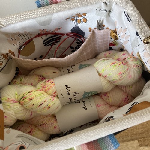 Sac à projet tricot / trousse toilette