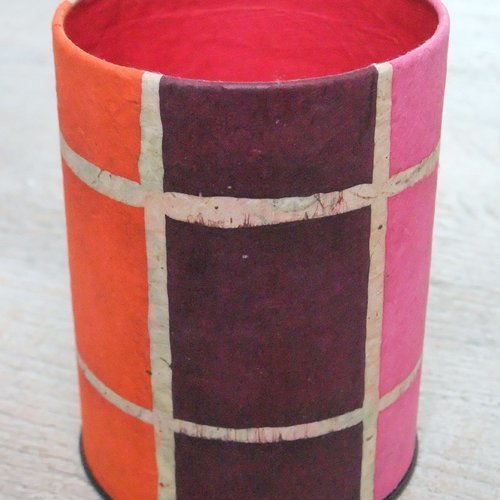 Pot à crayons (n°119) rose / orange / violet