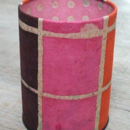 Pot à crayons (n°118) rose / orange / violet