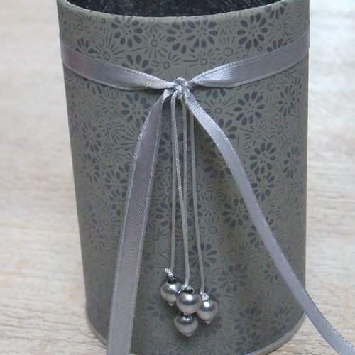 Pot à crayons (n°139) gris anthracite