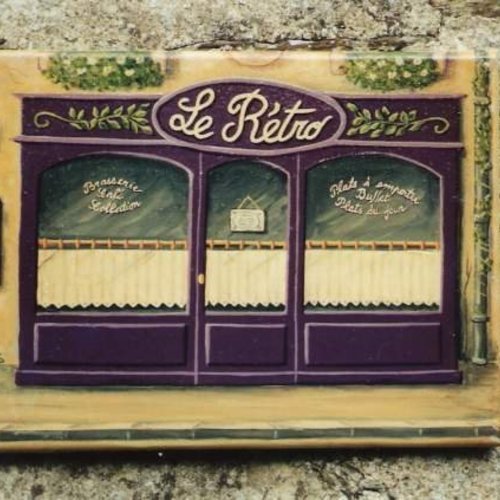 Tableau peinture bar "le rétro" style vintage