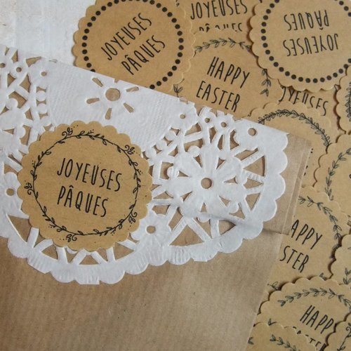 Lot de 28 stickers "pâques"