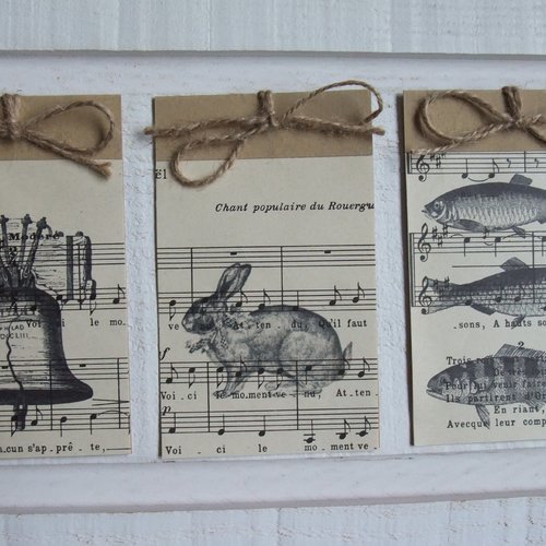 Lot de 3 cartes (n°11) pâques