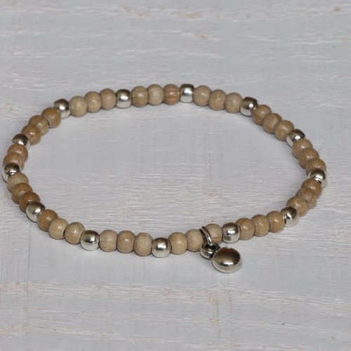 Bracelet perle bois (n°16)