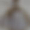Lot de 15 étiquettes allongées noël kraft/blanc