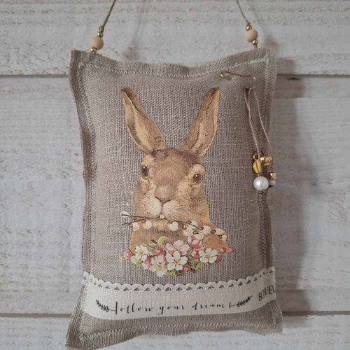 Coussin de porte (n°3) lapin