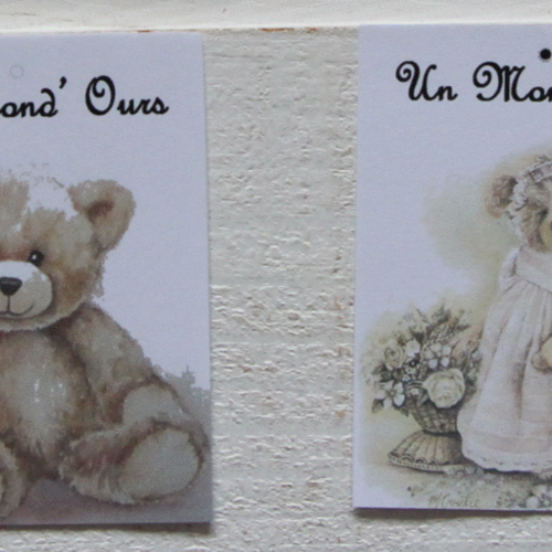 20 etiquettes personnalisées un mond'ours