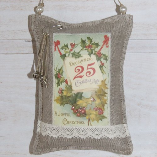 Coussin de porte noël - 25 déc (n°3)
