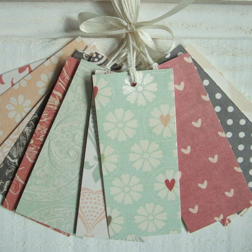 Lot de 32 étiquettes automne (allongées)