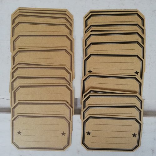 Lot de 32 étiquettes écolier adhésives