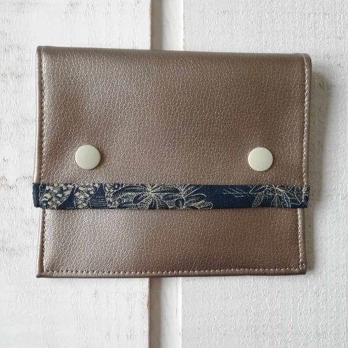 Pochette plate (n°16) simili cuir